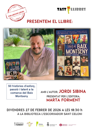 Presentació del llibre Retrats del Baix Montseny, amb l'autor, Jordi Sibina | 