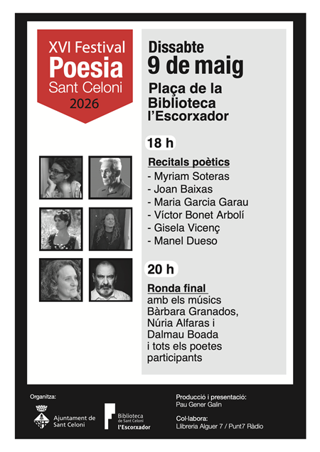 XVI Festival de Poesia de Sant Celoni a la plaça de la Biblioteca  | 