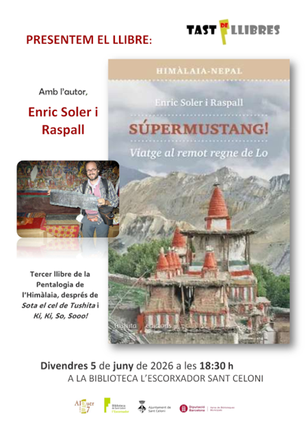 Presentació del llibre Súpermustang!, amb l'autor, Enric Soler i Raspall, a la Biblioteca l'Escorxador | 