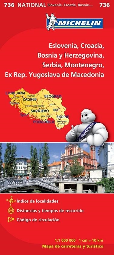 ESLOVENIA, CROACIA, BOSNIA Y HERZEGOVINA, SERBIA, MO | 9782067171978 | MICHELINE