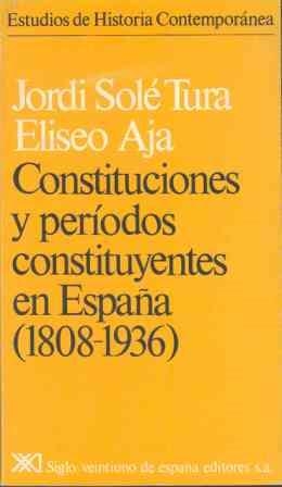 CONSTITUCIONES Y PERIODOS CONSTITUYENTES EN ESPAÑ | 9788432302848 | Solé Tura, Jordi ; Aja, Eliseo
