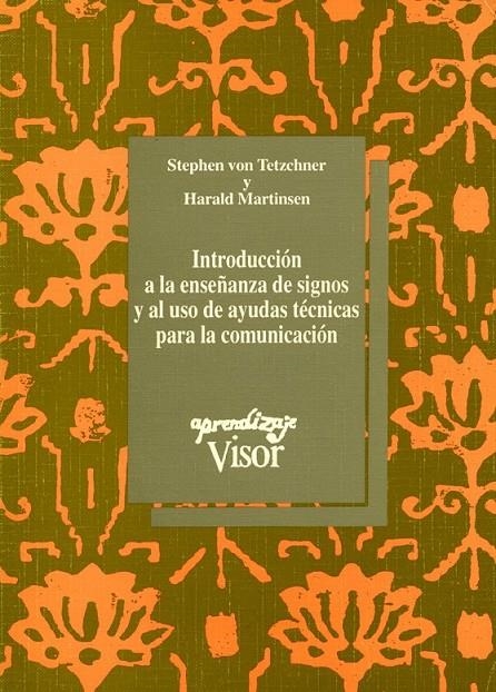 INTRODUCCION A LA ENSEÑANZA DE SIGNOS Y AL USO DE | 9788477740889 | LIBROS VOS