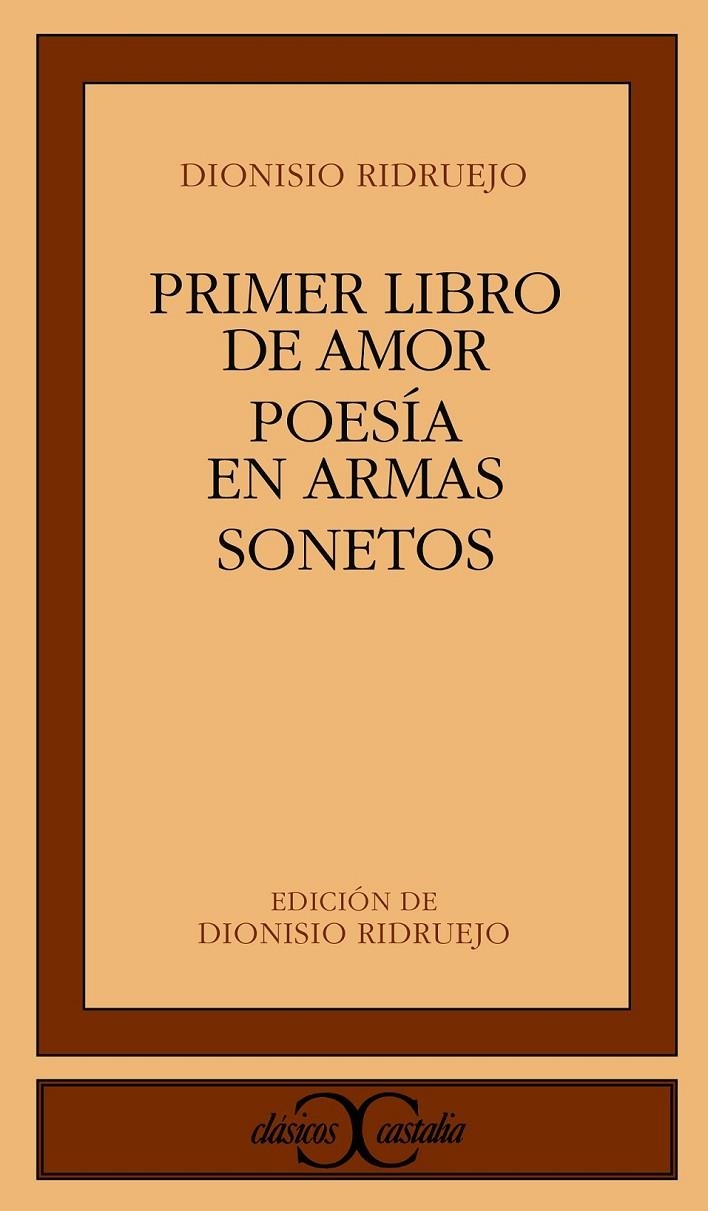 PRIMER LIBRO DE AMOR Y OTROS | 9788470392276 | Ridruejo, Dionisio