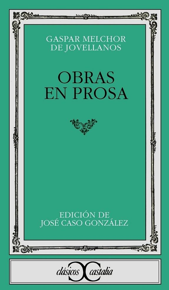 OBRAS EN PROSA | 9788470390968 | Jovellanos, Gaspar Melchor de