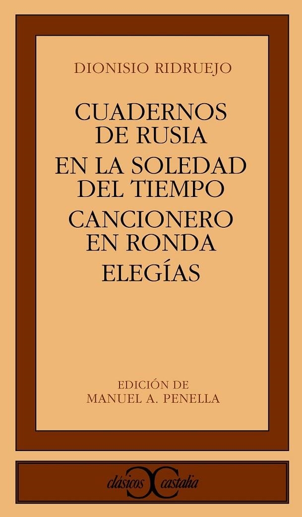 CUADERNOS DE RUSIA; EN LA SOLEDAD DEL TIEMPO; CANC | 9788470393778 | RIDRUEJO, DIONISIO