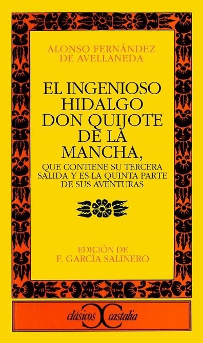 INGENIOSO HIDALGO DON QUIJOTE DE LA MANCHA, EL | 9788470390357 | FERNANDEZ DE AVELLANEDA, ALONSO