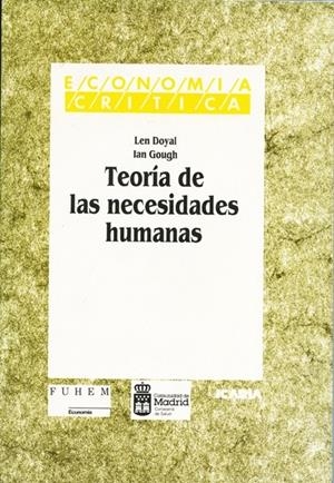 TEORIA DE LAS NECESIDADES HUMANAS | 9788474262186 | DOYAL, LEN