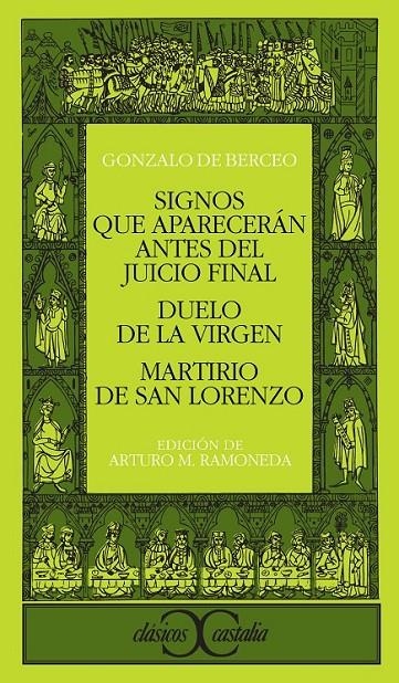 SIGNOS QUE APARECERAN ANTES DEL JUICIO FINAL ; DUE | 9788470393525 | GONZALO DE BERCEO