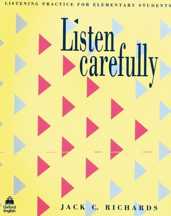 LISTEN CAREFULLY | 9780194572804 | RICHARDS, JACK C.