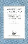 TRES NOVELAS EJEMPLARES Y UN PROLOGO | 9788423919413 | Unamuno, Miguel de