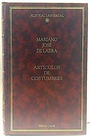 ARTICULOS DE COSTUMBRES | 9788423918997 | LARRA, MARIANO JOSE DE