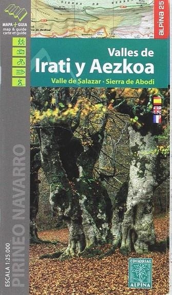 IRATI Y AEZKOA, VALLES DE 1:25.000 -ALPINA | 9788480906685 | ALPINA