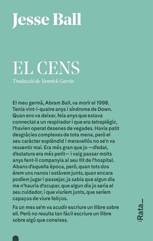 CENS | 9788416738298 | /BALL, JESSE