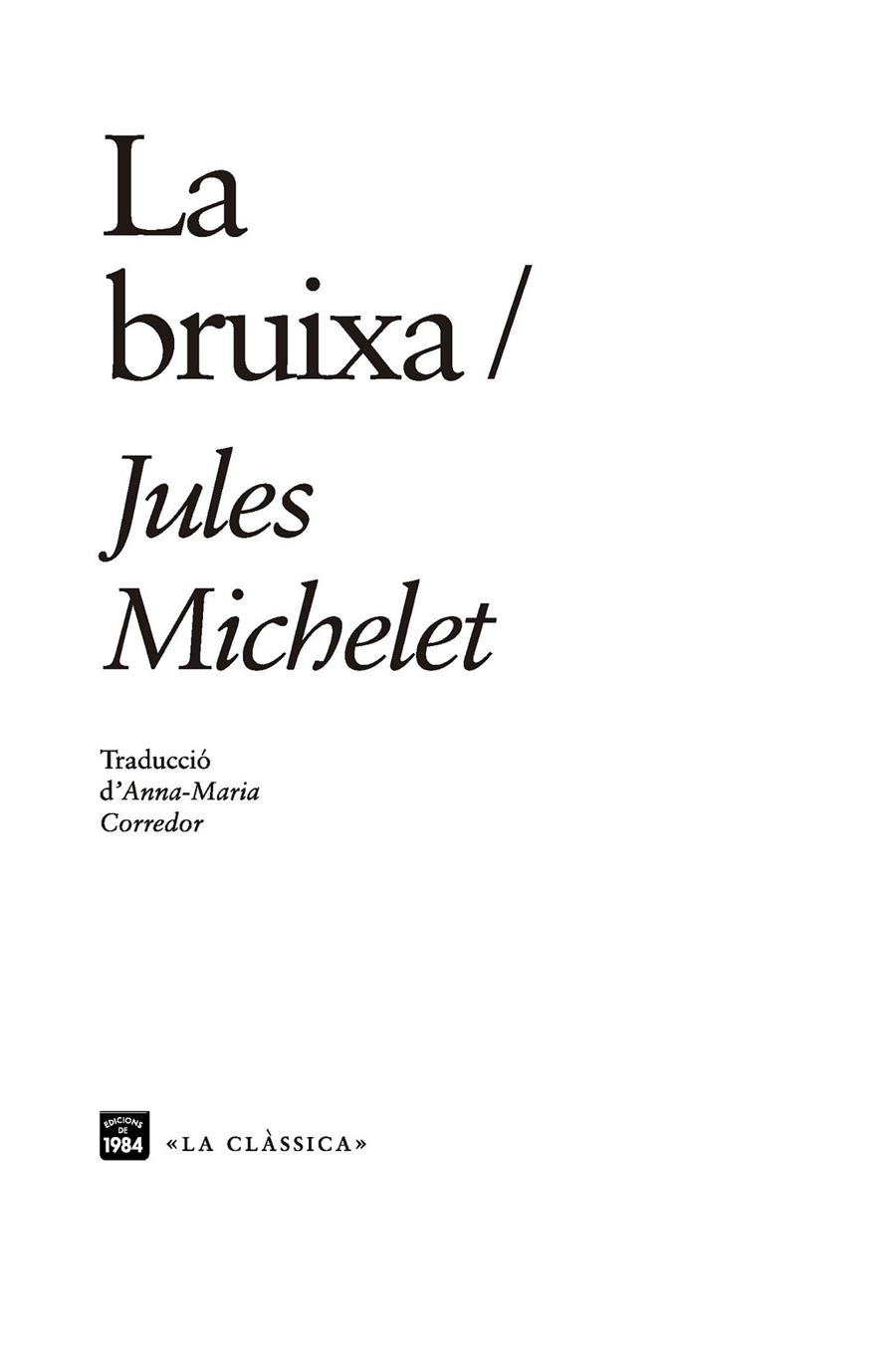 BRUIXA | 9788416987610 | MICHELET, JULES