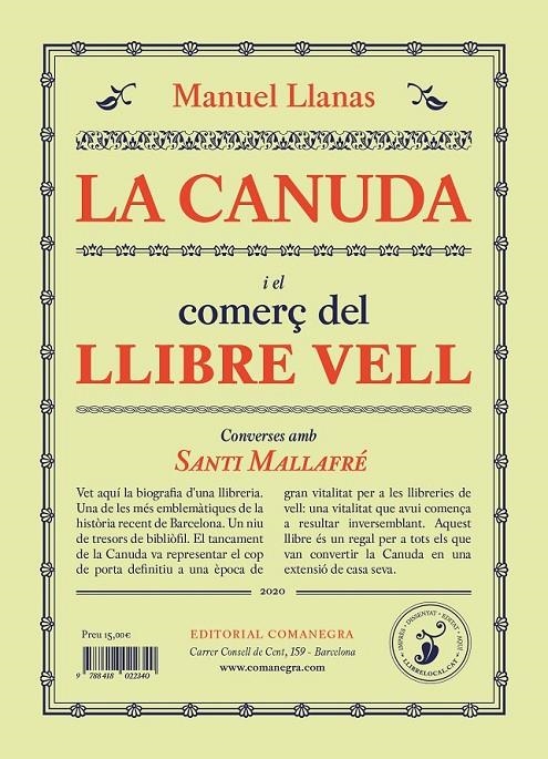 CANUDA I EL COMERÇ DEL LLIBRE VELL | 9788418022401 | LLANAS PONT, MANUEL