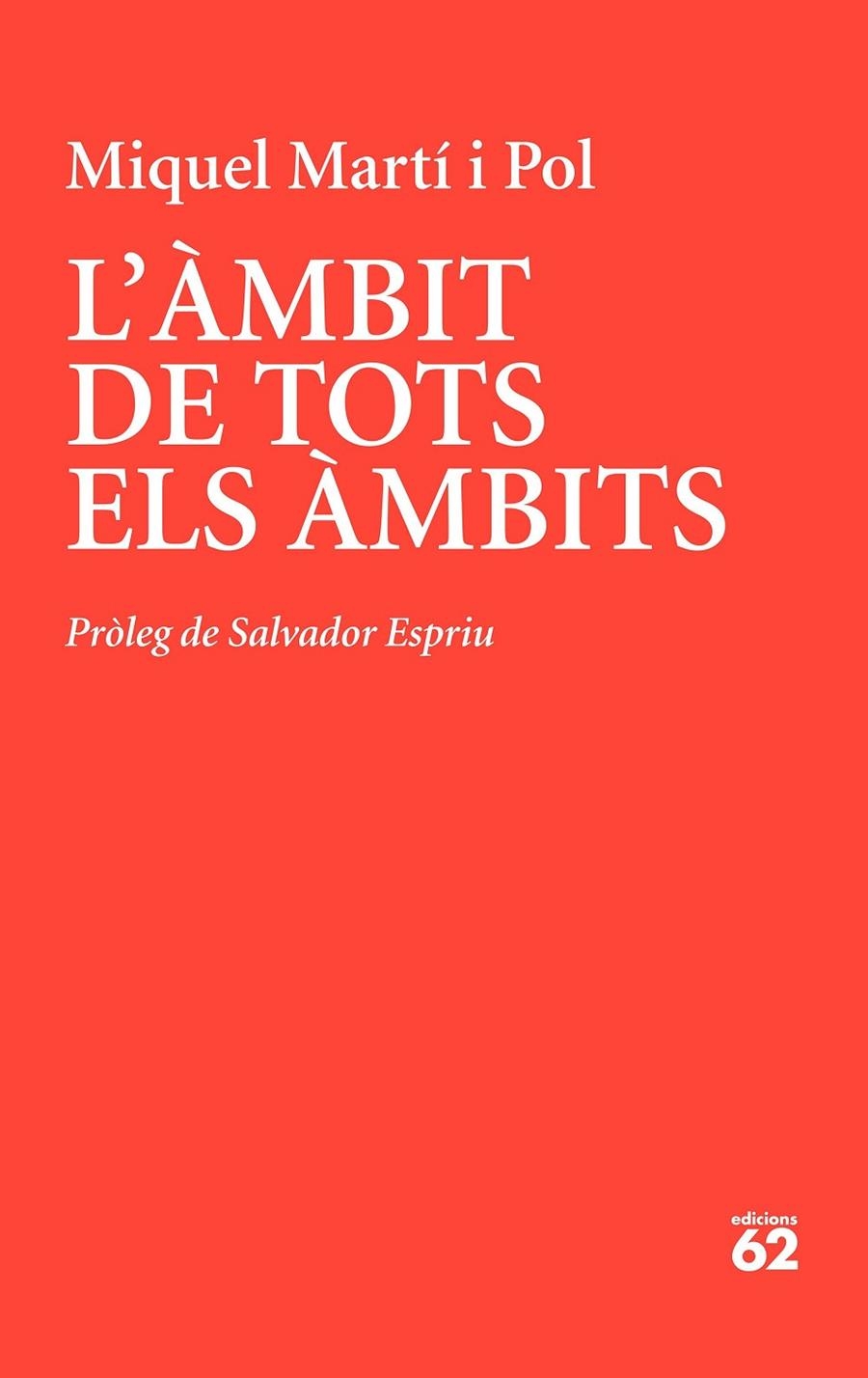 ÀMBIT DE TOTS ELS ÀMBITS | 9788429779233 | MARTÍ I POL, MIQUEL