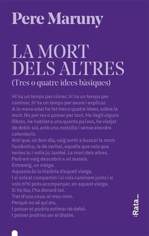 MORT DELS ALTRES | 9788416738618 | MARUNY, PERE