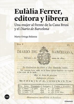 EULÀLIA FERRER, EDITORA Y LIBRERA | 9788491686545 | ORTEGA BALANZA, MARTA