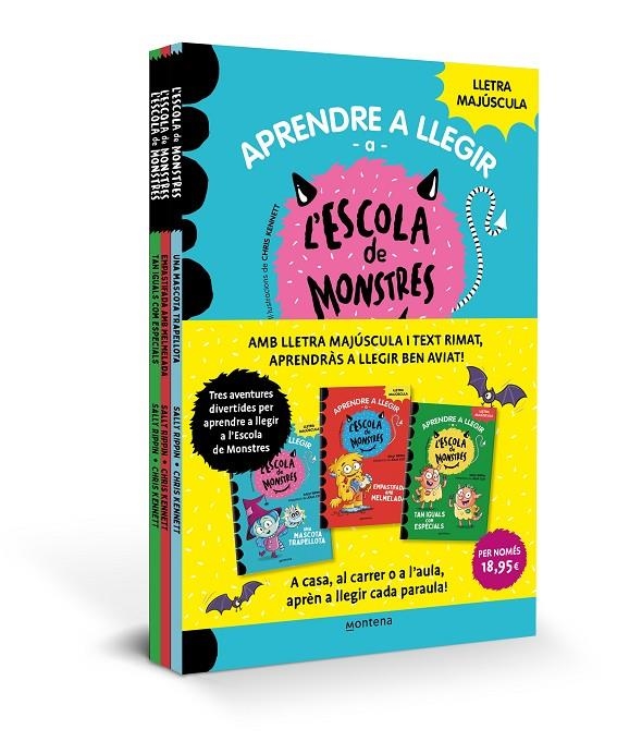 APRENDRE A LLEGIR A L'ESCOLA DE MONSTRES (LLIBRES 1-3) | 9788419169990 | RIPPIN, SALLY/COT, JÚLIA