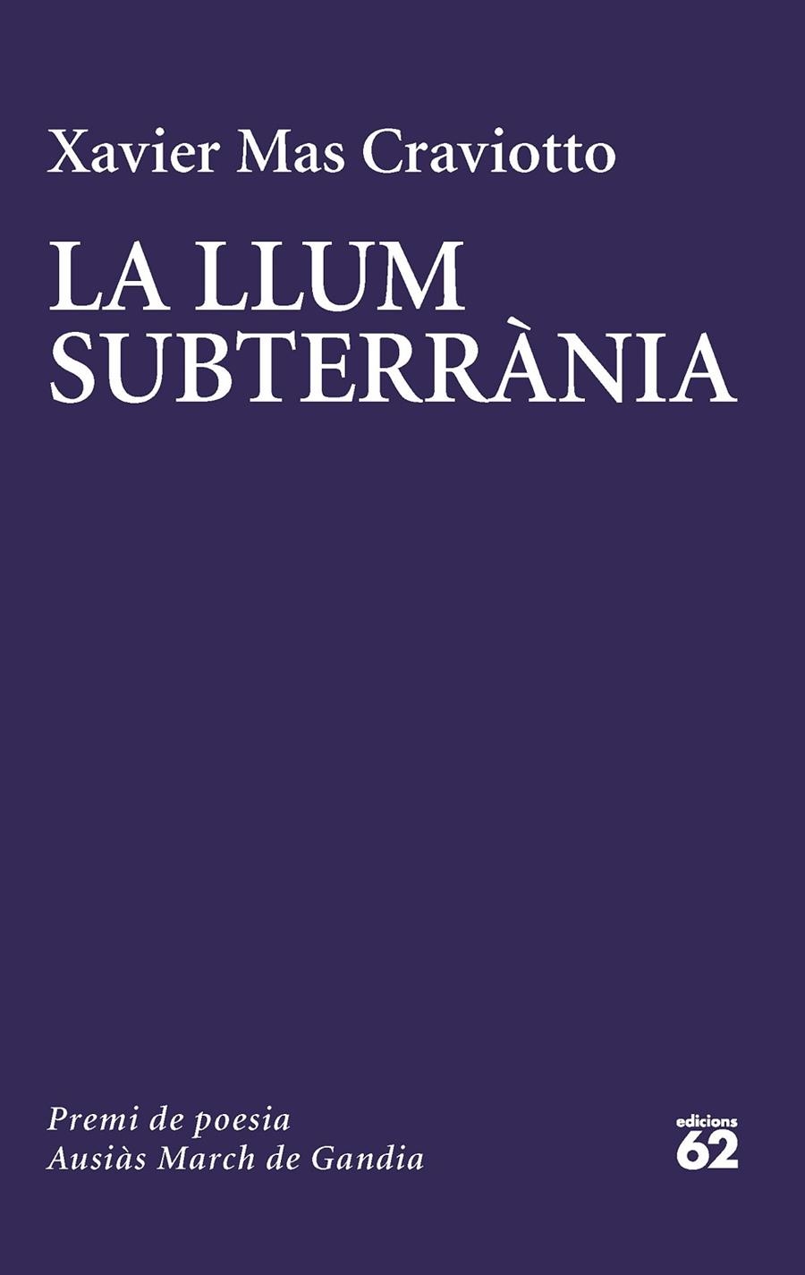 LLUM SUBTERRÀNIA | 9788429780741 | MAS CRAVIOTTO, XAVIER