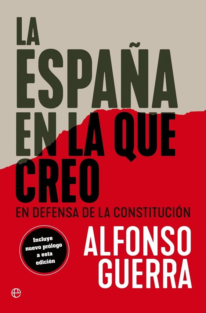 ESPAÑA EN LA QUE CREO | 9788413845494 | GUERRA, ALFONSO