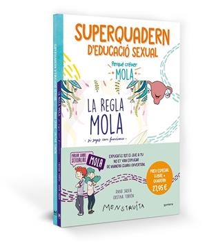 PACK APRÈN AMB MENSTRUITA (LA REGLA MOLA + SUPERQUADERN D'EDUCACIÓ SEXUAL) | 9788419975065 | SALVIA, ANNA