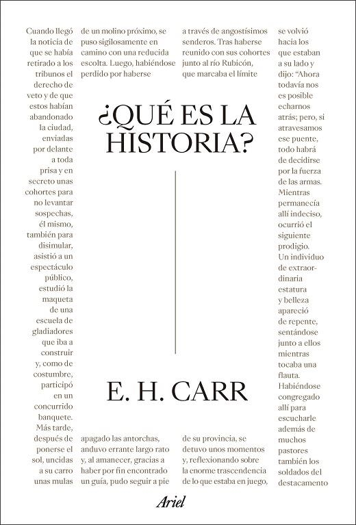 ¿QUÉ ES LA HISTORIA? | 9788434438491 | CARR, E. H.