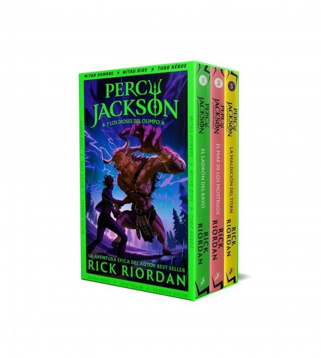 PERCY JACKSON Y LOS DIOSES DEL OLIMPO (ESTUCHE CON: EL LADRÓN DEL RAYO|EL MAR DE | 9788419868541 | RIORDAN, RICK
