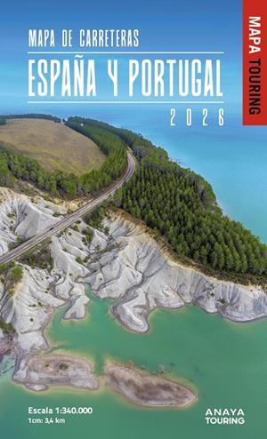 MAPA DE CARRETERAS DE ESPAÑA Y PORTUGAL 1:340.000, 2026 | 9788491589969 | ANAYA TOURING