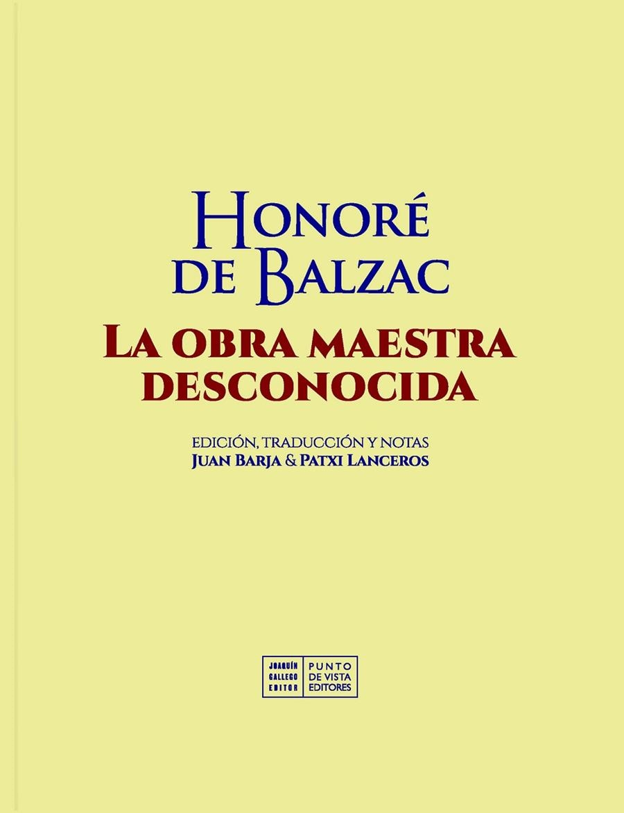OBRA MAESTRA DESCONOCIDA | 9791387624538 | BALZAC, HONORE DE (1799-1850)