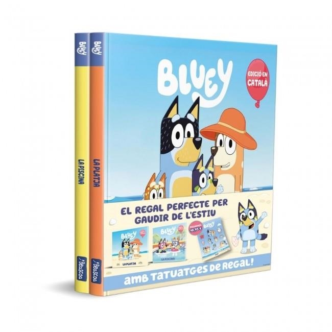 BLUEY. UN CONTE - A LA PLATJA! A LA PISCINA! PACK AMB DOS LLIBRES DE BLUEY PER G | 9788448874315 | BLUEY